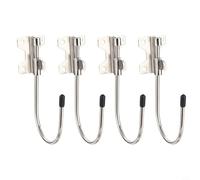 Lapiglo 4 Pack Metal Drill Holder Belt Clip, 180° Rotating J-Hook Holster Cordless Drills & Tools, Leather Compatible Belt Accessory Left Right Hand, Black(B)