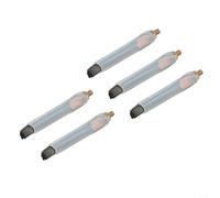 Lapiglo 5Pcs M6 Welding Brushes Weld Seam Bead Cleaning, Carbon Fiber Conductive Brush Heads with Silicone Sleeve Polishing Machine, 80mm Bristle Length