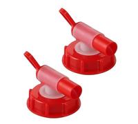 Lapiglo 62mm Thread Outlet Tap for PP Plastic Dispenser Valve Water Chemicals Use White for Red 1 Pack