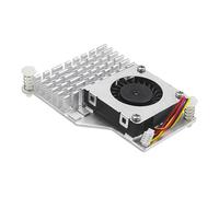 Lapiglo Active Aluminum Heatsink with Blower Fan Pi 5, Control Cooling System, for Compact 6.3x5.7x4cm Silver