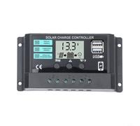 Lapiglo Advanced Solar Controller 12V/24V System LCD Monitor Light Timing Function Short Circuit Protection(20A)