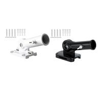 Lapiglo Aluminum Alloy Flag Pole Bracket with Adjustable Gear System, Rust- Outdoor Wall Mount Holder 27cm Poles, for Black