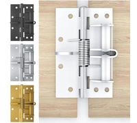 Lapiglo Automatic Self Closing for Door Hinges, for Hydraulic Buffer Mute Closer with Adjustable Stopper, Quiet Soft Close Cabinet Bookcase, 10x65cm for Black