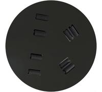 Lapiglo Basketball Trainer Disc to Correct Two-Handed Habits - One-Handed Guide for Left Right Hands - Enhance Spin Consistency 23cm Black