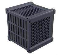 Lapiglo Blue Activated Carbon Filter Cube for Equestrian Troughs and Aquariums, 115mm Water Purifier Block with Plastic Shell, Reusable
