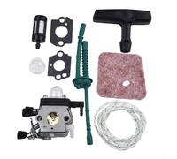 Lapiglo Carburetor Tune Up Kit with Pull Cord FS38 FS45 FS46 FS55R FC55, Includes Air for Fuel Filter Gaskets Bulb