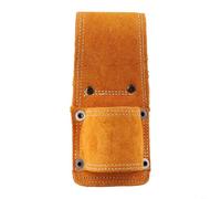 Lapiglo Cowhide Belt Hammer Holster, Single or Double Socket Holder Carpentry Construction, for Orange 16x7cm(single socket)