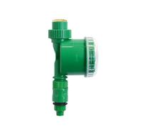 Lapiglo Dual Knob Automatic Watering Timer Copper Head Smart Irrigation Controller with LED Indicator Waterproof Cover for Drip Sprinkler Misting Garden Yellow