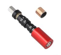 Lapiglo for Bicycle Rear Shock Absorber Bushing DU, for Stainless Steel Removal Install Kit with 12mm 12.7mm Adapters, Includes 14mm Spare Bushing(Red)