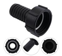 Lapiglo for Black for Plastic 38mm Hose Adapter 1000L IBC for Water for Tank, Cam Lock Quick Release Connector Garden Irrigation and Fire Pump