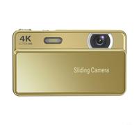 Lapiglo for Compact Mirrorless Digital Camera Students, 3-Inch Display Easy-Use Controls, Lightweight ABS Body Travel and Daily Vlogging, Pink(Gold)