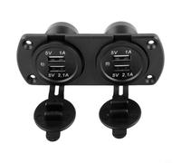 Lapiglo for Dual USB for Charger Socket 4 Ports 12V 24V Power Outlet with LED Display Flush Mount for Caravan Camper Boat 4WD for RV