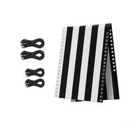Lapiglo for Heavy Duty Gravity Chair Replacement Fabric 160x43 cm, for textilene Cover with Stripes Patio Recliner, to Clean and Install(Black Striped)