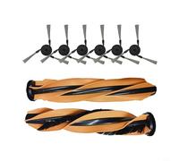 Lapiglo for Replacement Brush Kit Z60 /for Pro Robots, 2 - for V-Shaped Rollers and 6 Corner Side Brushes, 8 Pieces Total