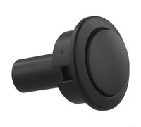 Lapiglo for Replacement Toilet for Tank Switch for Siamp Storm 33A, Chrome for Dual Flush Push Button Fits Standard 38-44mm Holes, ABS Drain Valve Black(A)
