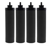 Lapiglo for Replacement Water Filter 4 Pack Black Coconut Carbon Larayci Gravity Dispensers Travel for Big Royal