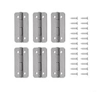 Lapiglo for Stainless Steel Cooler Hinges for Igloo Reefer Containers, 64x32mm Lid for Replacement Set, 6 Pieces with Mounting Screws