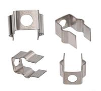 Lapiglo for Stainless Steel Mounting Clips for IQ Robot for Vacuum AI AV2501S, 4 Pack Metal Side Brush Fixing Clips for Replacement Accessories