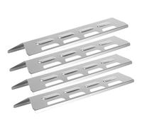 Lapiglo Heat Diffuser Plates for Outback 2 3 Hunter Trooper Saracen Sapphire Saturn 4 Burner Uniflame, 41x10cm Stainless Steel with Indented Edge, 4 Pack
