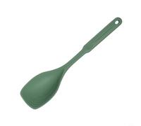 Lapiglo Heat Resistant Silicone Spatula with Measurement Marks, 12 Inch Non- Cooking Spoon Stir Fry Serving, Dishwasher Safe Kitchen Utensil, Black(Green)