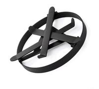 Lapiglo Iron Campfire Tripod Stand, Foldable for Heavy Duty Grill Open Fire Cooking, Portable Camping Support Cast Iron Pots, Black(Style A)