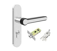 Lapiglo Keyed for Stainless Steel Bathroom for Door Lock, Adjustable Single Bolt Mechanism Fits 35mm-45mm for Door Thickness(30mm)