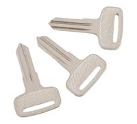 Lapiglo Metal Key Blanks 3pcs 20xx 21xx 67xx 68xx Series for ATV Ignition Spare Keys Silver