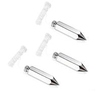 Lapiglo Plumb Bob Set 8 oz Steel Brass Hexagonal Bob with Detachable Cap and 15m Line Woodworking Construction 3 PCS(3PCS)