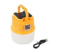 Lapiglo Portable LED Solar Light Camping, Zoomable Beam 4 Modes USB Charge, Long Runtime Battery Indicator Hanging Lamp Outdoor Adventures Yellow(C51 yellow)