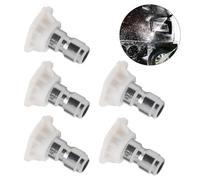 Lapiglo Pressure Washer Nozzle Tips 40 Degree White 5 Pack 1/4 Quick Connect 4000 PSI Replacement Parts