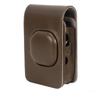 Lapiglo PU Camera Bag for Fujifilm for instax for mini Liplay - Retro Protective Case with Shoulder Strap Waterproof Dustproof Travel Pouch 14x9x5.5cm(Coffee Brown)