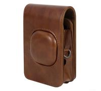 Lapiglo PU Camera Bag for Fujifilm for instax for mini Liplay - Retro Protective Case with Shoulder Strap Waterproof Dustproof Travel Pouch 14x9x5.5cm(White)
