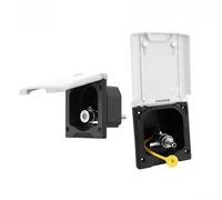 Lapiglo RV Water Power Outlet Box Wall Mounted for Caravan Camper for motorhome, Camper External Electrical Socket(Gas Interface)