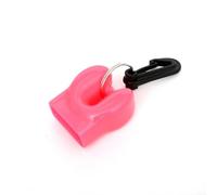 Lapiglo Scuba Dive Mouthpiece Holder 2nd Stage Regulator Octopus Retainer Clip for BCD, PVC Dust Cover in Bright for Orange Yellow Green Blue Pink(Pink)