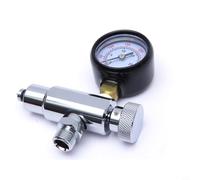 Lapiglo Scuba Diving Regulator Adjustment with 300 PSI Gauge, 2nd Stage Pressure Tuning Device for BCD High Pressure Hose Maintenance, Black(display only)