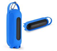 Lapiglo Silicone Case for Beats Pill Speaker with Handle, Travel Protective Pouch Cover, Shockproof for Soft Skin Shell, Portable Carry Bag Home Party Outdoor, Grey(Blue)