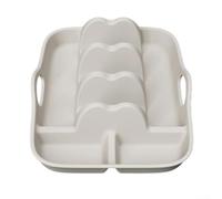 Lapiglo Silicone Taco Holder Set with Dipping Bowl - Non-Slip Wave Shaped Rack for Hard & Soft Shells - Dishwasher Safe Kitchen Tool for Taco Tuesday Party - Green 10x8x3in(taco tray - khaki)