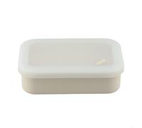 Lapiglo Silicone Travel Soap Case Leak Proof with Draining Layer, Unbreakable Shampoo Bar Holder 2 for Bars, Portable Soap Container Gym Camping(White)