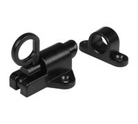 Lapiglo Solid Aluminum Automatic for Door Latch with Spring Loaded Mechanism, for Black Alloy Casement Bolt Enhanced Security, 58x44mm