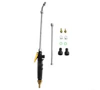 Lapiglo Stainless Steel Garden Spray Wand, Adjustable Mist to Stream Nozzle, Brass Barb Hose Attachment Plant Care Cleaning(48cm)