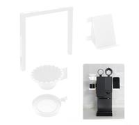 Lapiglo Studio Desk Organizer Filter Cup Storage Box Multi Compartment Accessory Holder for Brushes Cards and Small Items for Creative Workspace(White)