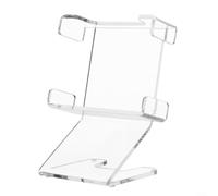 Lapiglo Stylish Acrylic Speaker Stand Compatible with Go 5 & Go 4, for Compact Desktop Mount Enhanced Audio Quality, Tabletop Holder in Black or Clear Finish(Transparent)