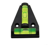 Lapiglo T-Shaped Magnetic Bubble Level, 2-Way Horizontal Level with Fluorescent Vial, ABS Wall Mount Scope Tile, Floor, for Caravan & for Motorhome Installation, Blue(black)