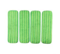 Lapiglo Thickened Reusable Mop Pads for Swiffer PowerMop, Microfiber Washable Refills 13-15 Inch Mops, for Dual-Texture Cleaning Cloths Hardwood Stone, 4 Pack Assorted Colors(Green)