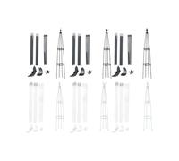 Lapiglo Tower Plant Support Trellis 130cm, Garden Obelisk with Bird Head Design Roses Sweet Peas Tomatoes, Sturdy for Plastic and Iron Pipe Climbing Frame, for Black