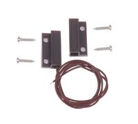 Lapiglo Wired for Door Window Sensor Magnetic Switch Alarm System, Normally Closed/Open, 18mm Actuating Distance, Brown