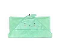 Lapinet 100% Organic Cotton Luxury Baby Boy & Girl Hooded Bath & Pool Towel, Gender Neutral Green Apple Fruit Design, Soft & Absorbent Infant Essential, New Parent Gift for Newborn to Toddler 75x75cm