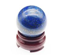 Lapis Lazuli Ball Sphere Rare Crystal Polished Blue Labradorite Feldspar Quartz Stone for, Divination, Home Decoration,2.4"(6cm)