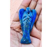 Lapis Lazuli Crystal Angel, Guardian Angel Crystal Reiki Energy Bless Hand Carved Lapis Lazuli Angel Gemstone Pocket Angel Home Decor 3"