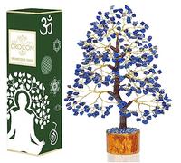 Lapis Lazuli Crystal Chakra Tree of Life Blue Spiritual Healing Meditation Gift Bonsai Tree for Home & Room Decor Crystal Gift for Women Mum Birthday Gifts for Women Men Housewarming Present